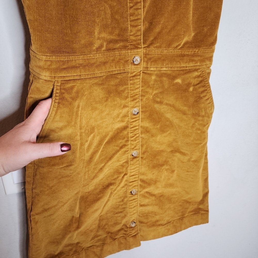 Crewcuts Mustard Brown Corduroy Sleeveless Dress Size 16 Kids J. Crew - Picture 2 of 16